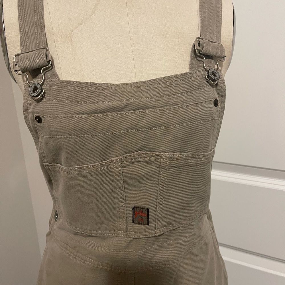 Tan Denim Overall Dress by “For Joseph”